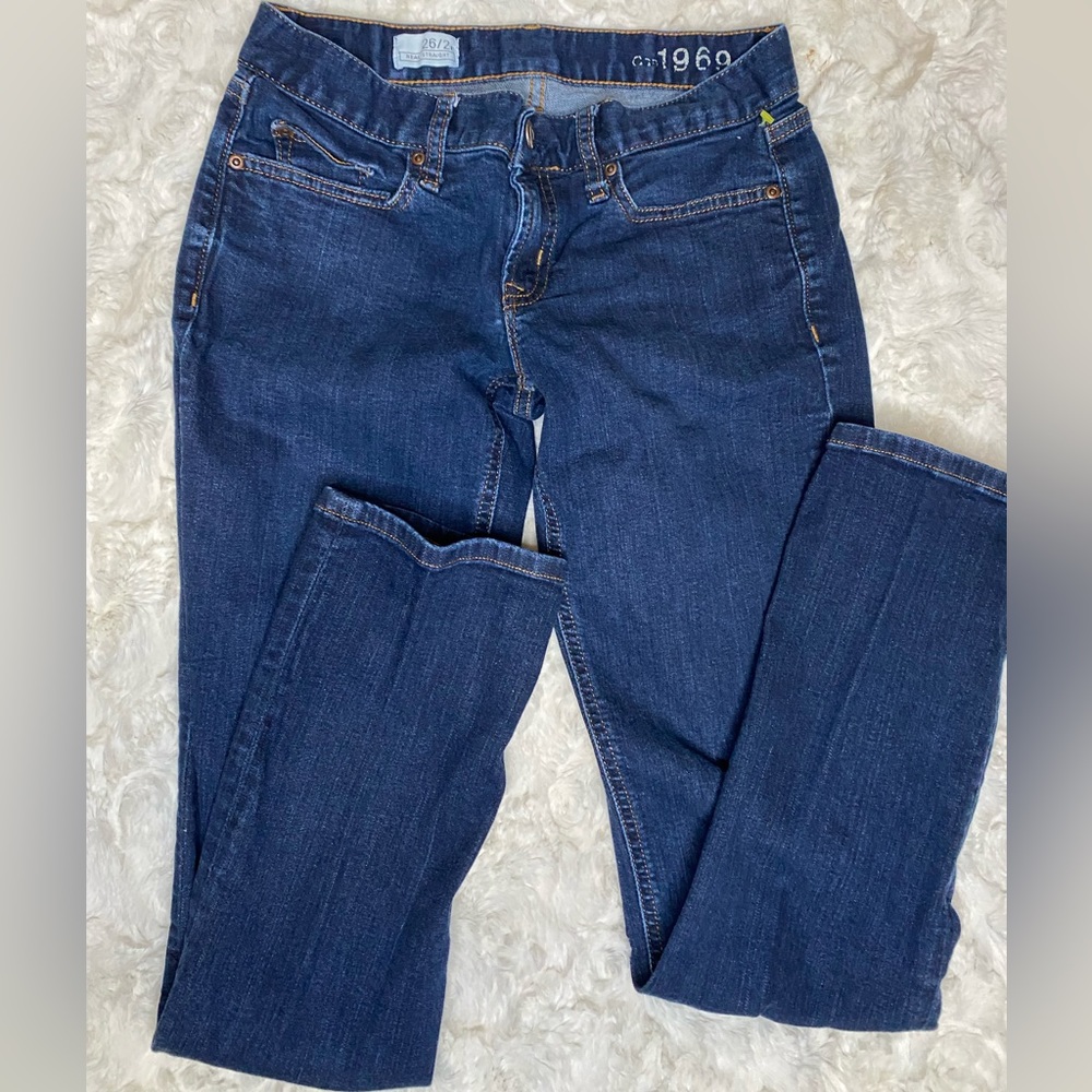 Gap jeans "Real Straight" 26/2 Dark Blue Denim Dark Blue Jean